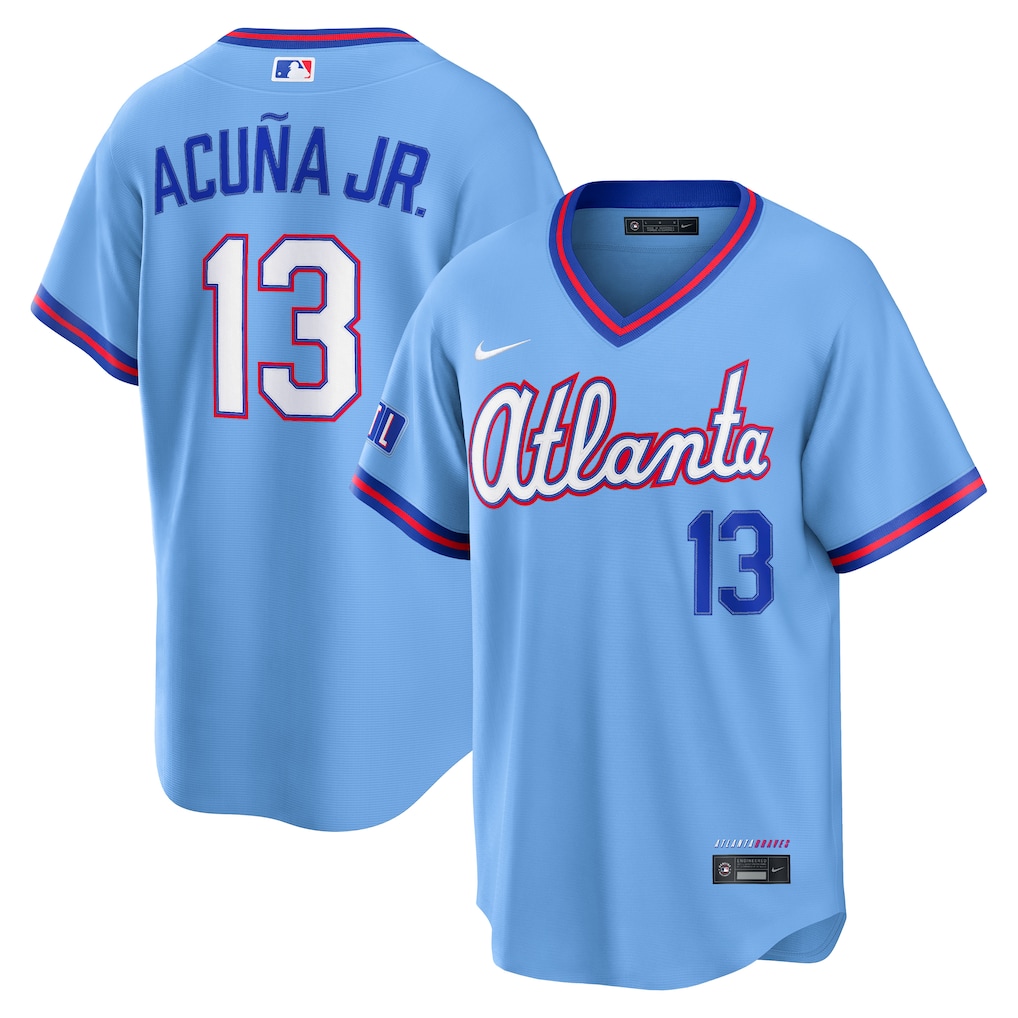 Ronald Acuña Jr. Atlanta Braves Nike 2026 City Connect Stadium Jersey - Powder Blue