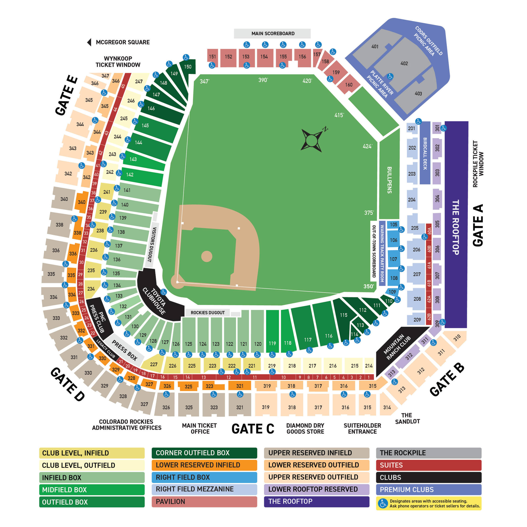 Coors Field Seating Chart