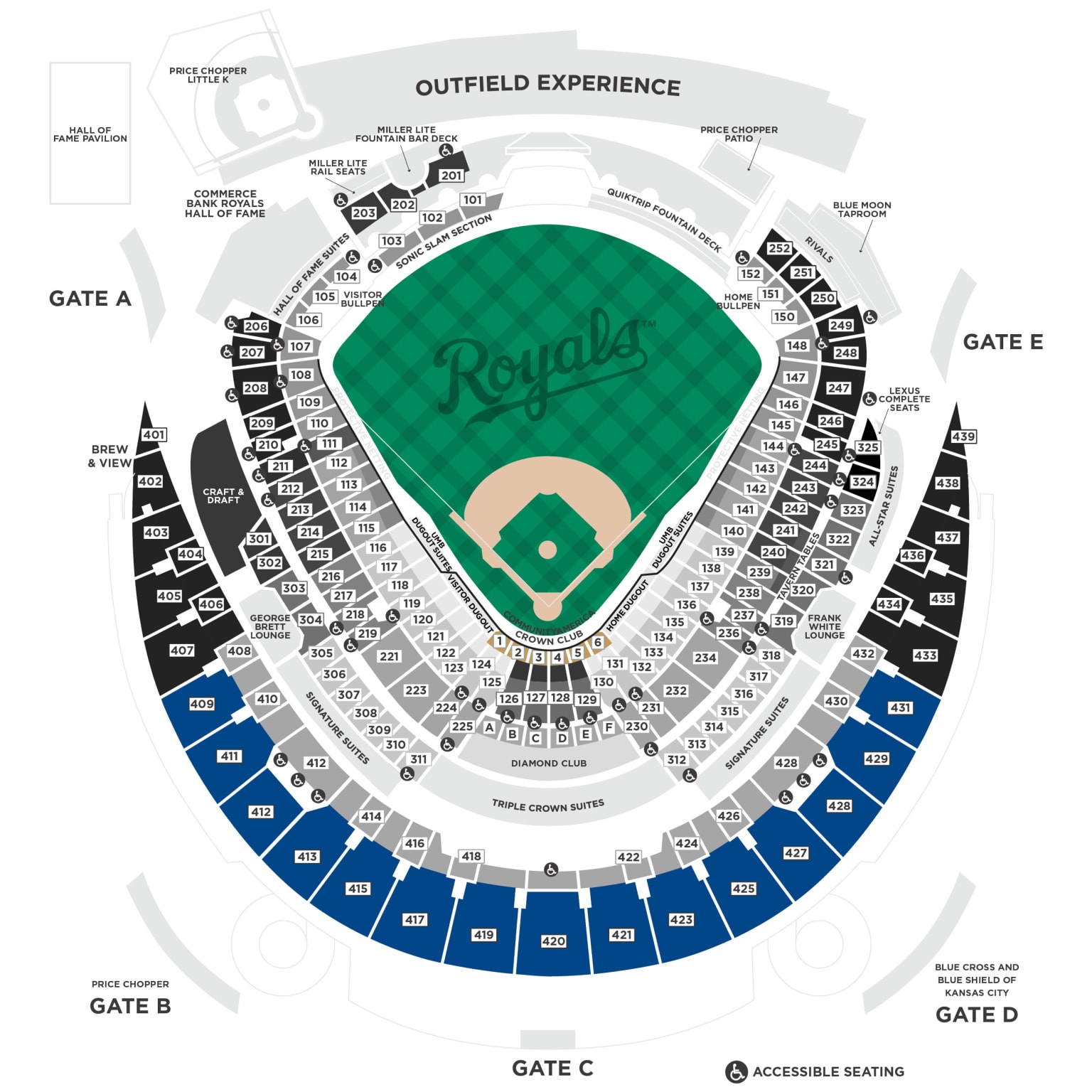 Kauffman Stadium Seating Chart