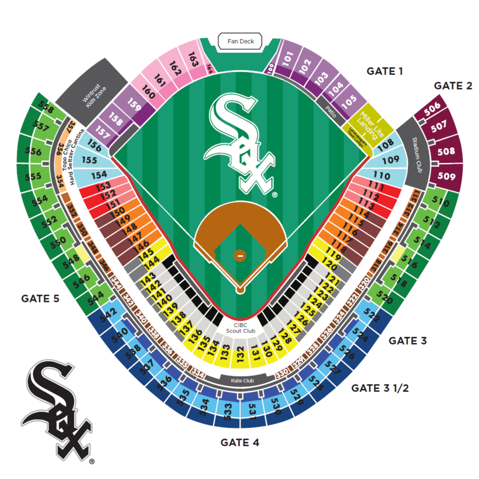 Rate Field Seating Chart