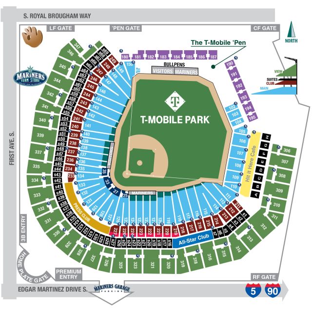 T-Mobile Park Seating Chart
