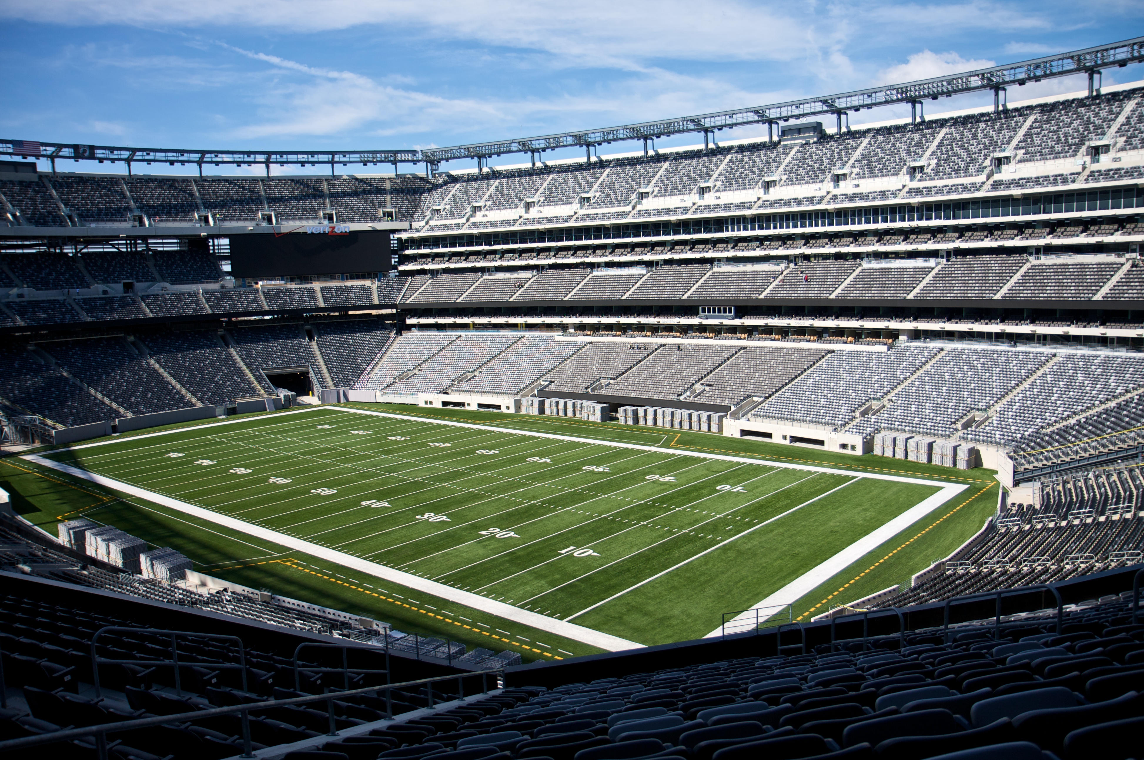 MetLife Stadium seating shaded areas