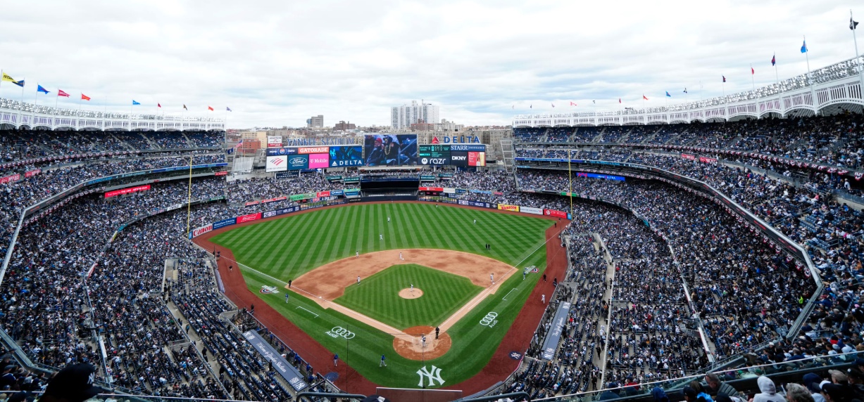 Yankee Stadium seating shaded areas